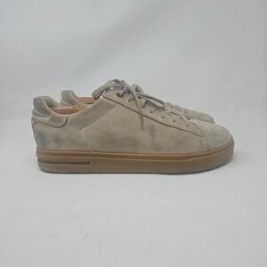 Birkenstock Shoes Mens Size 9 Taupe Bend Low Suede Lace Up Gum Sole Sneakers